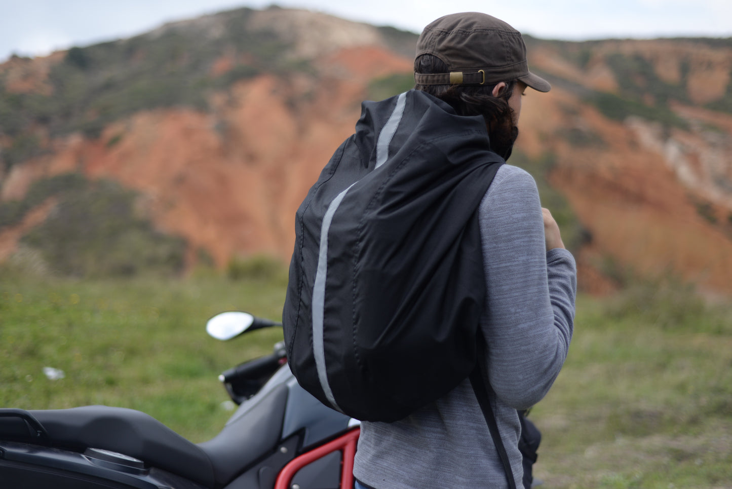 Cubre morral para la lluvia